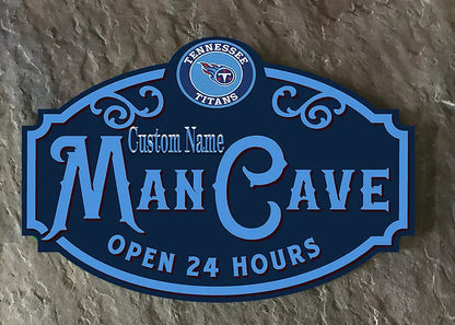 Custom Name Tennessee Titans Man Cave&Diva Cave Sign