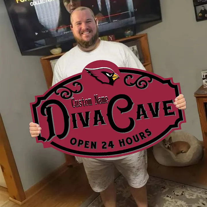 Custom Name Arizona Cardinals Man Cave&Diva Cave Sign