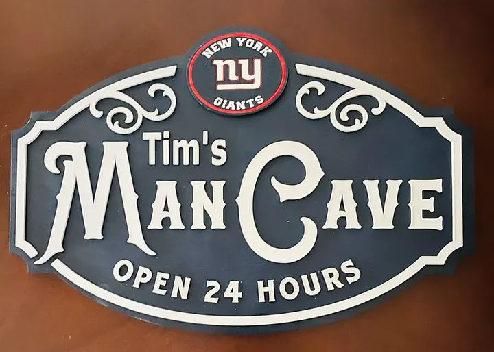 Custom Name New York Giants Man Cave&Diva Cave Sign