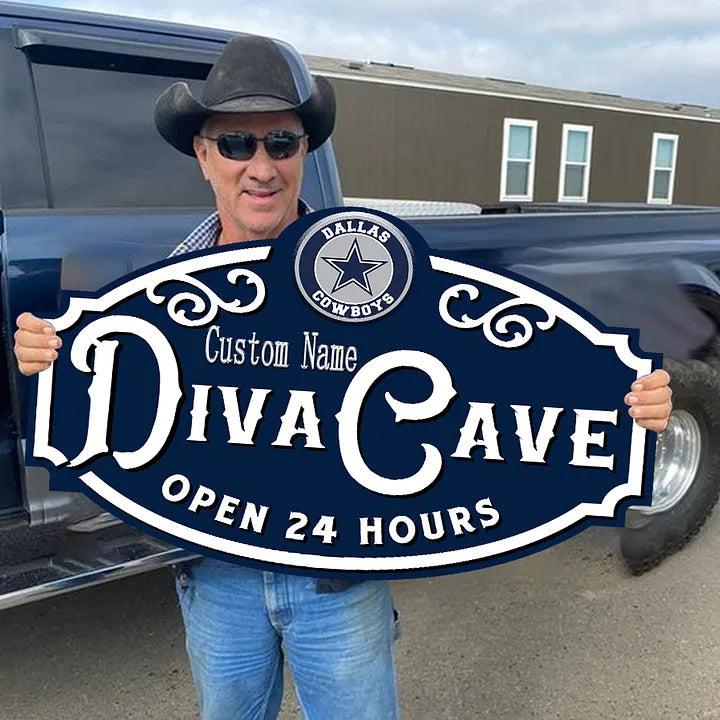 Custom Name Dallas Cowboys Man Cave&Diva Cave Sign