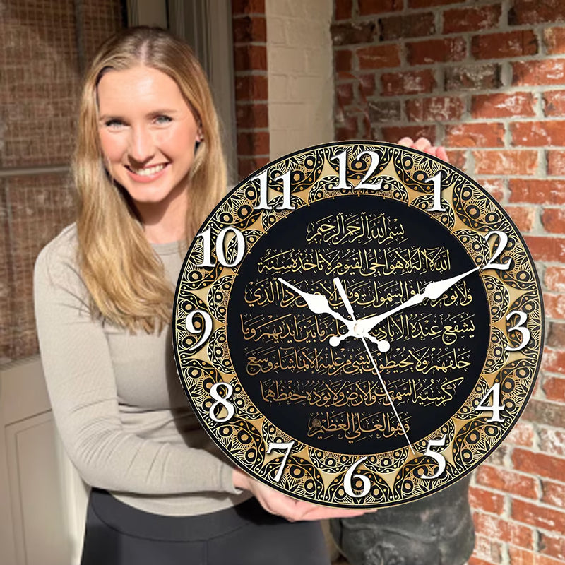 🔥2026 Hot Sale 🔥Islamic Wall Decor Wood Clock