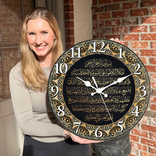 🔥2026 Hot Sale 🔥Islamic Wall Decor Wood Clock