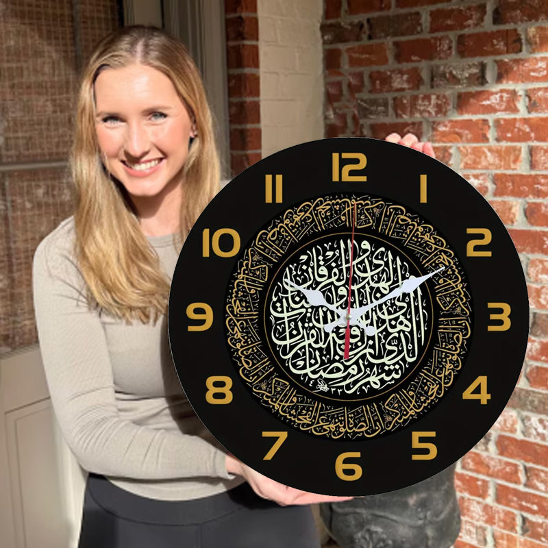 🔥2026 Hot Sale 🔥Islamic Wall Decor Wood Clock