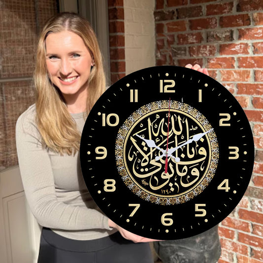 🔥2026 Hot Sale 🔥Islamic Wall Decor Wood Clock