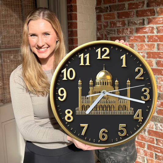 🔥2026 Hot Sale 🔥Islamic Wall Decor Wood Clock
