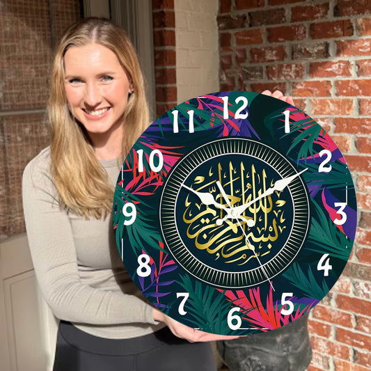 🔥2026 Hot Sale 🔥Islamic Wall Decor Wood Clock
