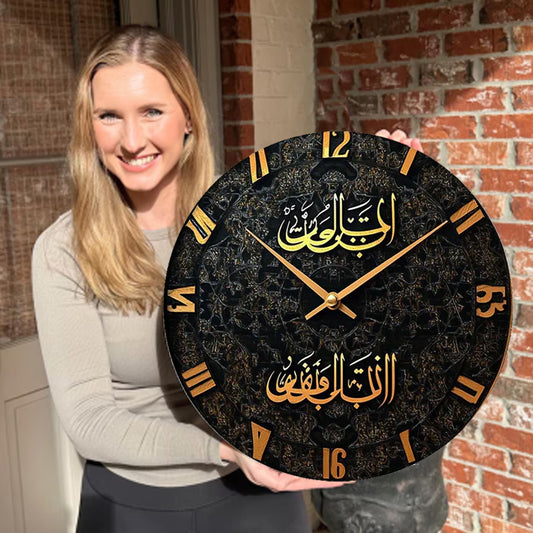 🔥2026 Hot Sale 🔥Islamic Wall Decor Wood Clock