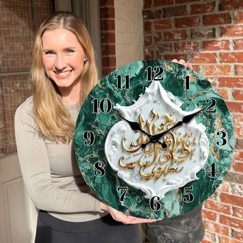 🔥2026 Hot Sale 🔥Islamic Wall Decor Wood Clock
