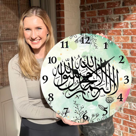 🔥2026 Hot Sale 🔥Islamic Wall Decor Wood Clock