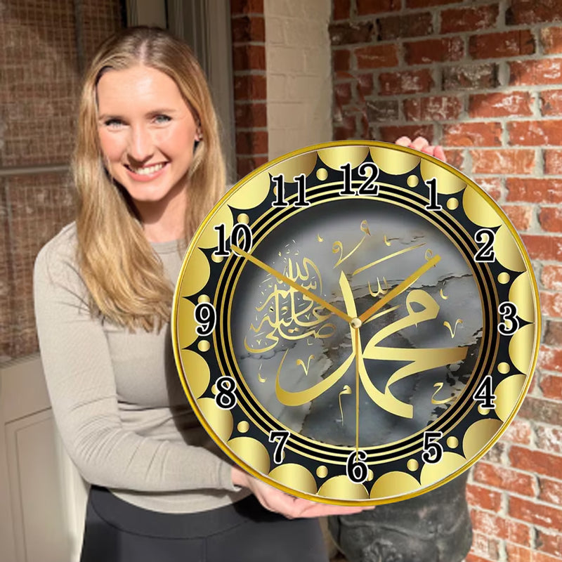 🔥2026 Hot Sale 🔥Islamic Wall Decor Wood Clock