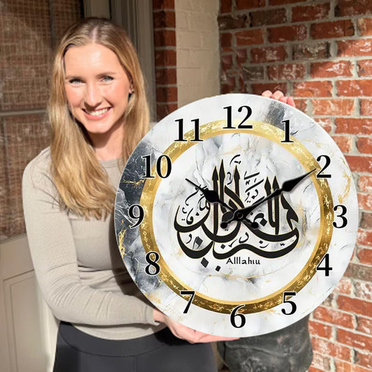 🔥2026 Hot Sale 🔥Islamic Wall Decor Wood Clock