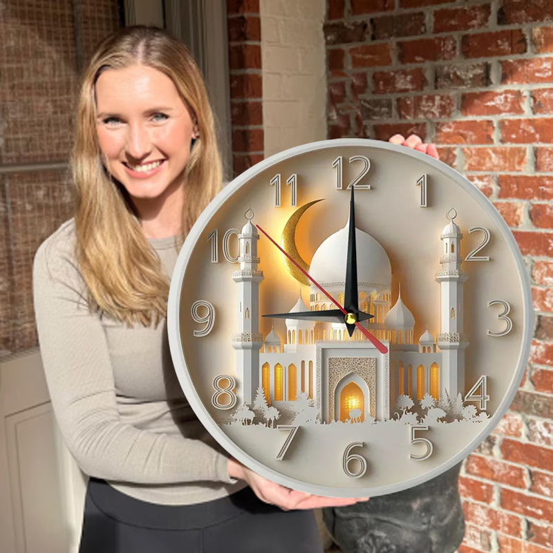 🔥2026 Hot Sale 🔥Islamic Wall Decor Wood Clock
