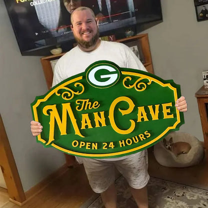 Custom Name Green Bay Packers Man Cave&Diva Cave Sign