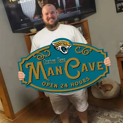 Custom Name Jacksonville Jaguars Man Cave&Diva Cave Sign