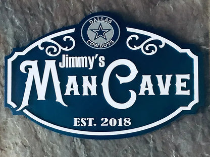 Custom Name Dallas Cowboys Man Cave&Diva Cave Sign