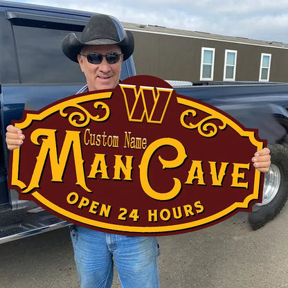 Custom Name NEW Washington Commanders Man Cave&Diva Cave Sign