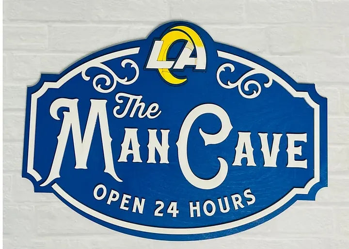 Custom Name Los Angeles Rams Man Cave&Diva Cave Sign