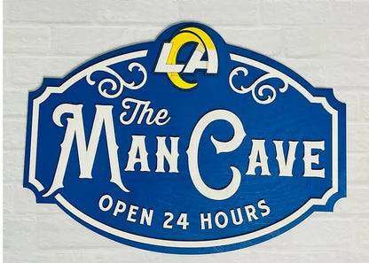 Custom Name Los Angeles Rams Man Cave&Diva Cave Sign
