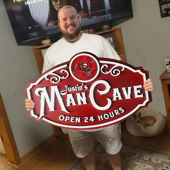 Custom Name Tampa Bay Buccaneers Man Cave&Diva Cave Sign
