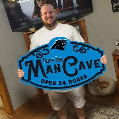 Custom Name Carolina Panthers Man Cave&Diva Cave Sign