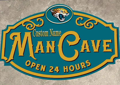 Custom Name Jacksonville Jaguars Man Cave&Diva Cave Sign