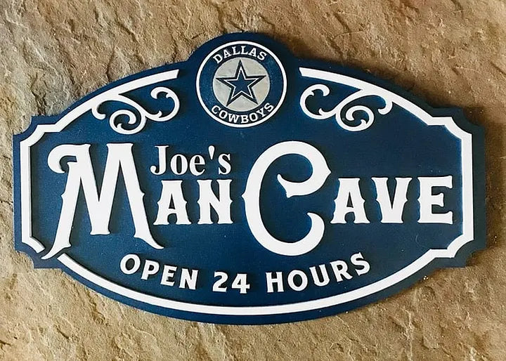 Custom Name Dallas Cowboys Man Cave&Diva Cave Sign