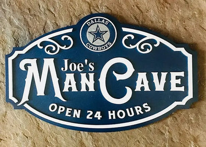Custom Name Dallas Cowboys Man Cave&Diva Cave Sign
