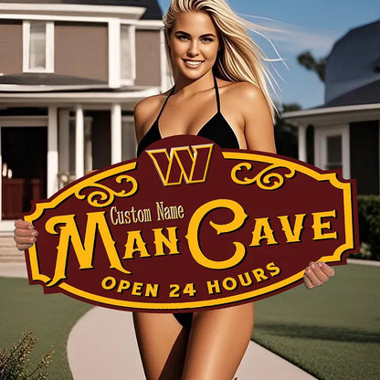 Custom Name NEW Washington Commanders Man Cave&Diva Cave Sign