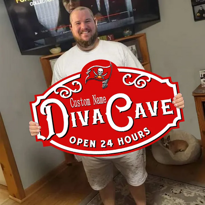 Custom Name Tampa Bay Buccaneers Man Cave&Diva Cave Sign
