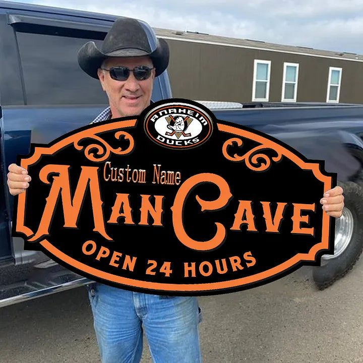 Custom Name Anaheim Ducks Man Cave&Diva Cave Sign