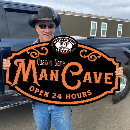 Custom Name Anaheim Ducks Man Cave&Diva Cave Sign