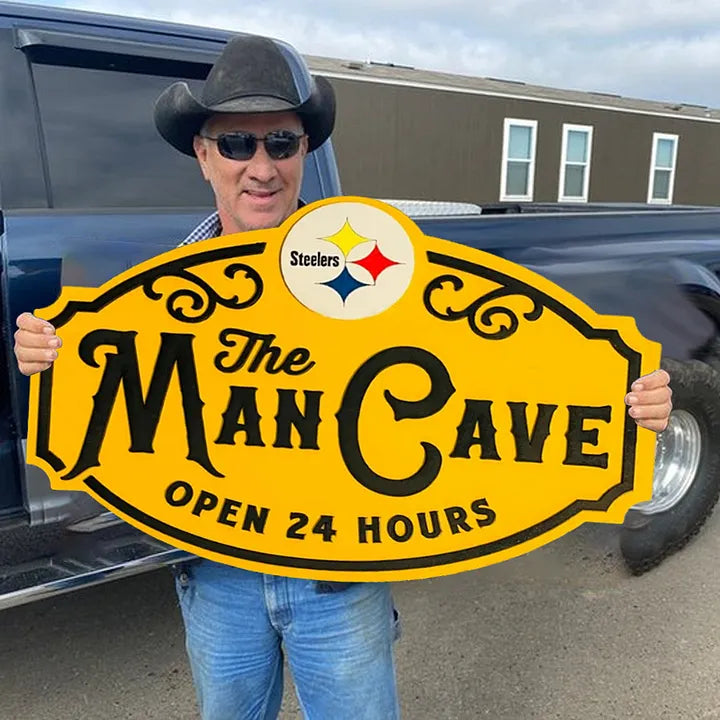 Custom Name Pittsburgh Steelers Man Cave&Diva Cave Sign