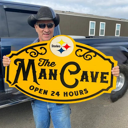 Custom Name Pittsburgh Steelers Man Cave&Diva Cave Sign