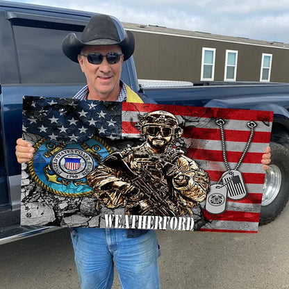 🔥2024 Hot Sale 🔥Personalized Custom Military  Wooden Flag Board