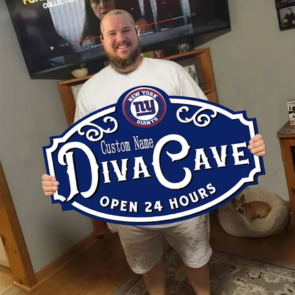 Custom Name New York Giants Man Cave&Diva Cave Sign