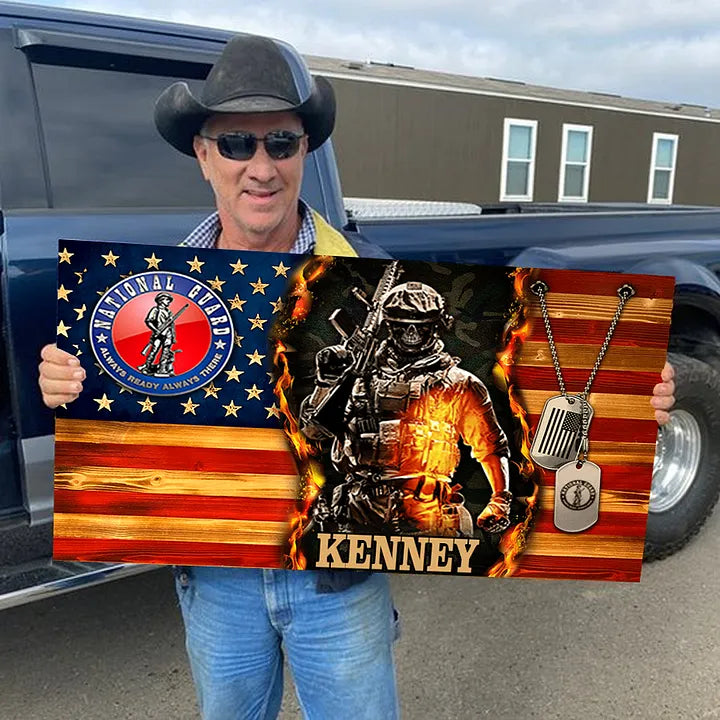🔥2024 Hot Sale 🔥 Personalized Wooden Flag Board Memorial Day Gift