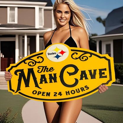 Custom Name Pittsburgh Steelers Man Cave&Diva Cave Sign