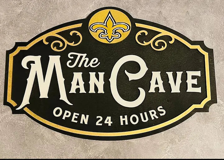 Custom Name New Orleans Saints Man Cave&Diva Cave Sign