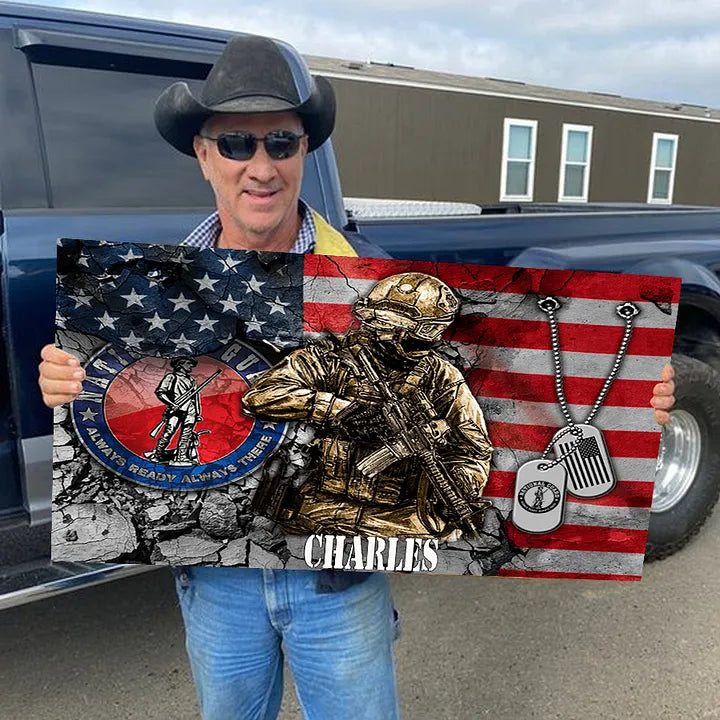 🔥2024 Hot Sale 🔥Personalized Custom Military  Wooden Flag Board